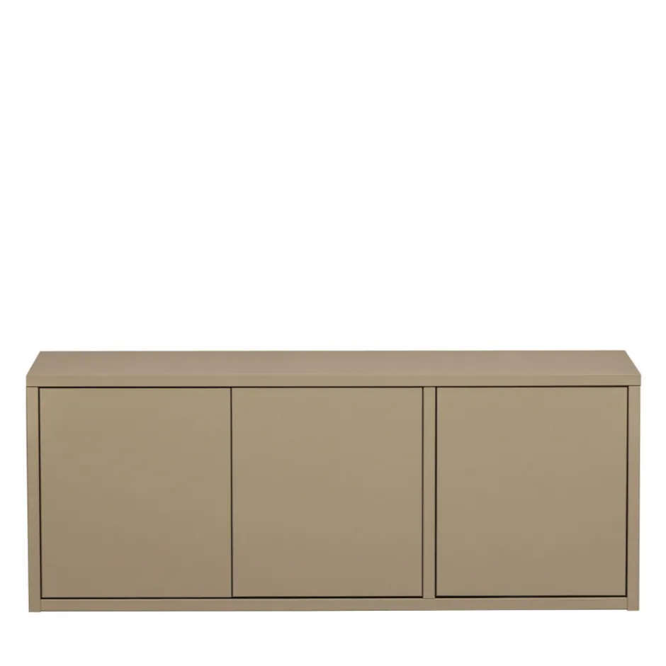 New Woood TURNER Meuble TV 3 portes en bois L120cm