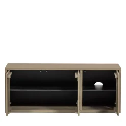 New Woood TURNER Meuble TV 3 portes en bois L120cm