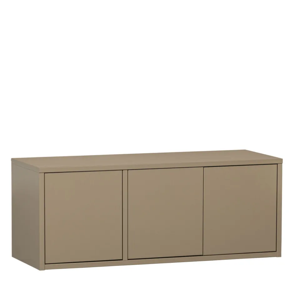 New Woood TURNER Meuble TV 3 portes en bois L120cm