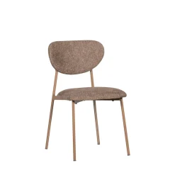 New Woood VALOR Lot de 2 chaises en tissu et métal