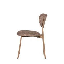 New Woood VALOR Lot de 2 chaises en tissu et métal