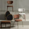 Hot Woood VALOR Lot de 2 chaises en tissu et métal