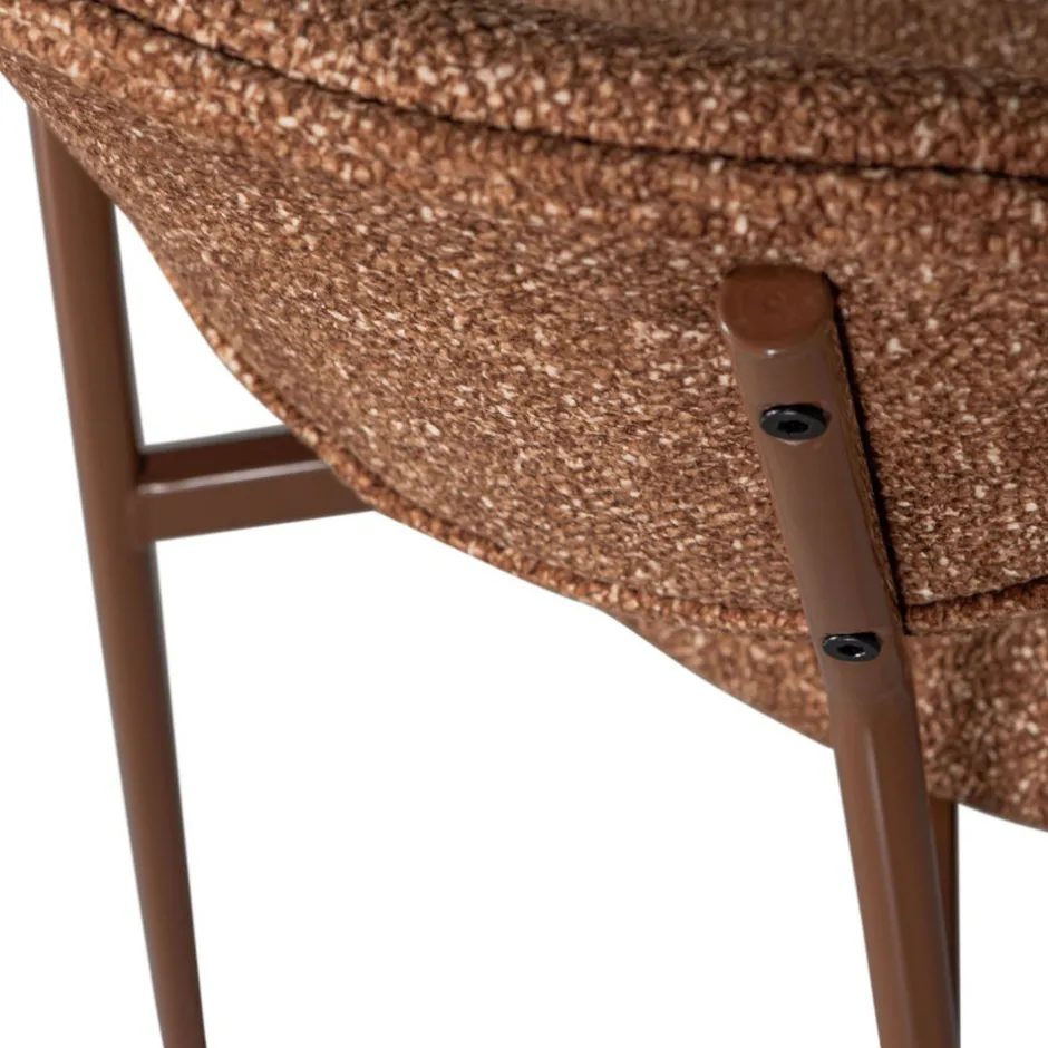 Hot Woood VALOR Lot de 2 chaises en tissu et métal