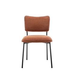Online Drawer VANDER Lot de 2 chaises en tissu et métal