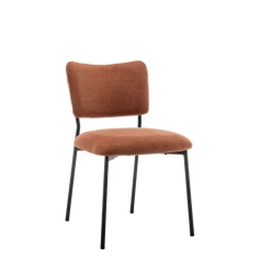 Online Drawer VANDER Lot de 2 chaises en tissu et métal