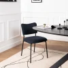 Online Drawer VANDER Lot de 2 chaises en velours côtelé et métal