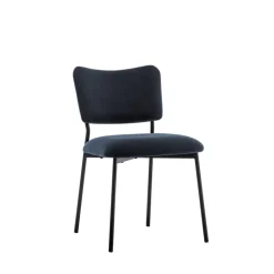 Online Drawer VANDER Lot de 2 chaises en velours côtelé et métal