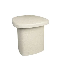 Outlet Dutchbone VEDA Table d'appoint organique en bois finition marbre recyclé H41cm