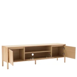 New Drawer VERADE Meuble TV 2 portes 1 tiroir en bois L180cm