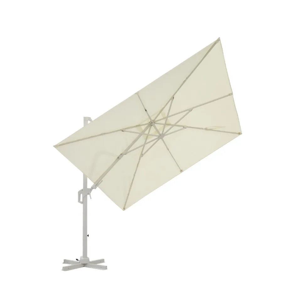 Best Drawer VEYA Parasol carré déporté en aluminium 3x3m