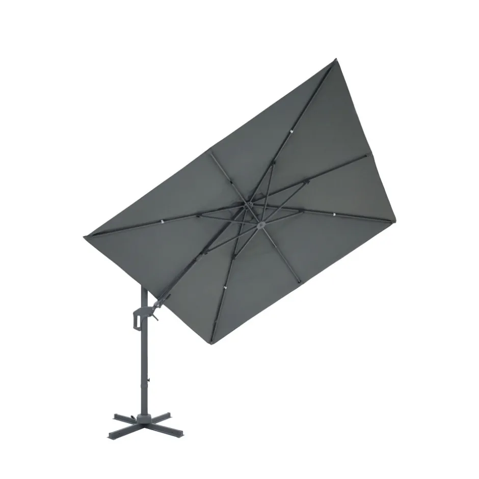 Best Drawer VEYA Parasol carré déporté en aluminium 3x3m