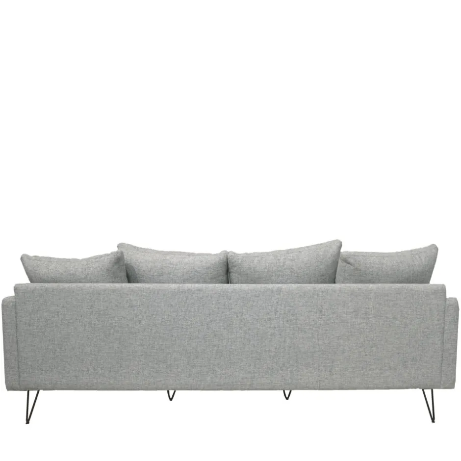 Drawer VILLABON Canapé 4 places en tissu pieds épingles noirs