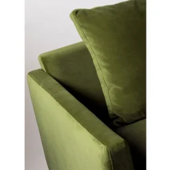 Online Drawer VILLABON Canapé 3 places en velours pieds épingles noirs