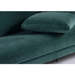 Online Drawer VILLABON Canapé 3 places en velours pieds épingles noirs