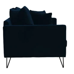 Online Drawer VILLABON Canapé 3 places en velours pieds épingles noirs