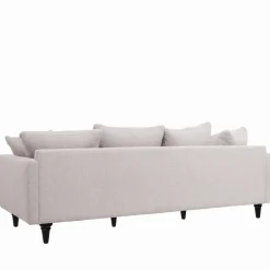 Clearance Drawer VILLABON Canapé 4 places en tissu pieds tournés