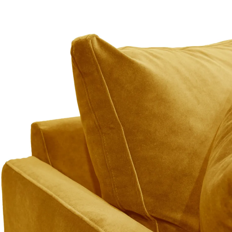 Outlet Drawer VILLABON Canapé 3 places en velours pieds tournés