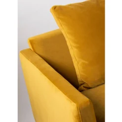 Sale Drawer VILLABON Canapé 4 places en velours pieds épingles noirs