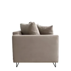 Sale Drawer VILLABON Canapé 4 places en velours pieds épingles noirs