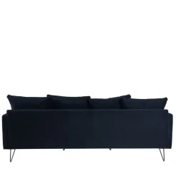 Sale Drawer VILLABON Canapé 4 places en velours pieds épingles noirs
