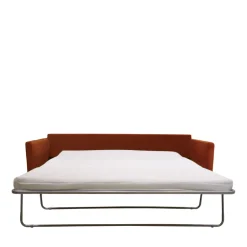 Best Drawer VILLABON Canapé convertible 4 places en velours pieds bois foncé