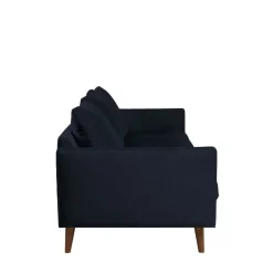 Best Drawer VILLABON Canapé convertible 4 places en velours pieds bois foncé
