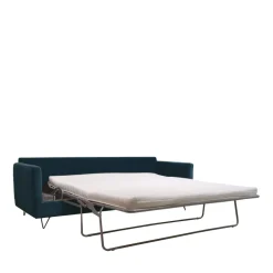 Discount Drawer VILLABON Canapé convertible 4 places en velours pieds épingles noirs