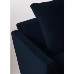 Discount Drawer VILLABON Canapé convertible 4 places en velours pieds épingles noirs