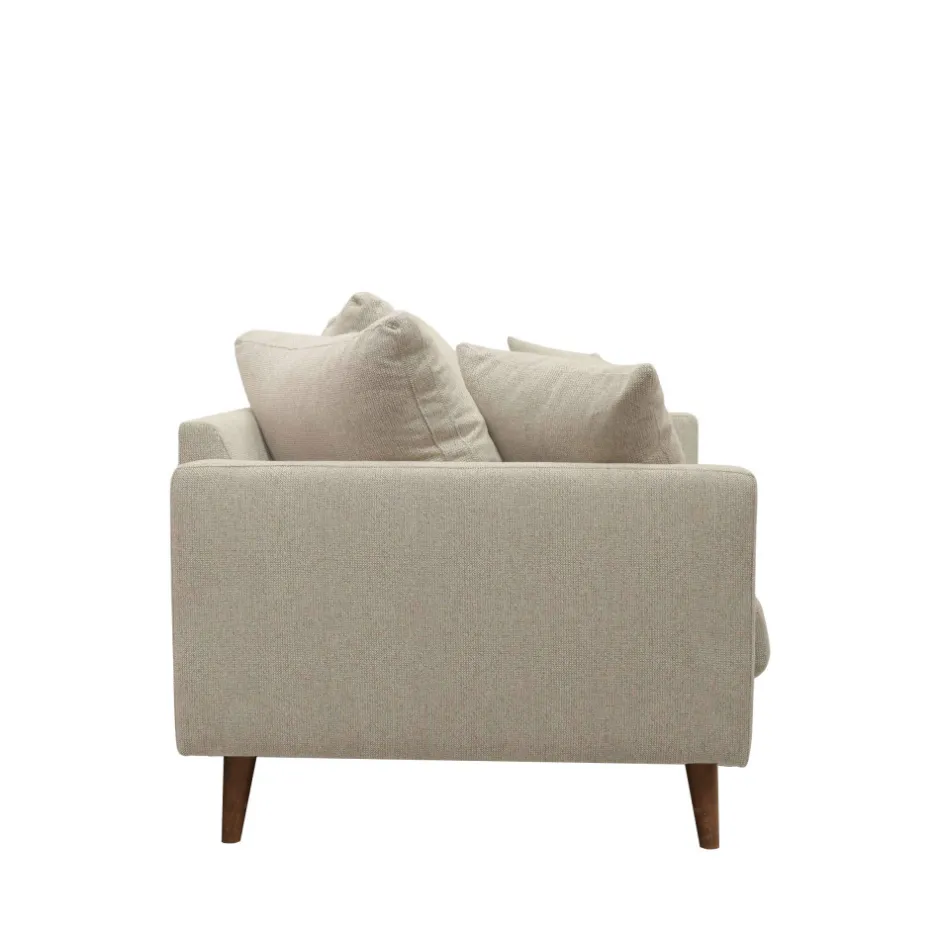 Sale Drawer VILLABON Canapé convertible 4 places en tissu pieds bois foncé