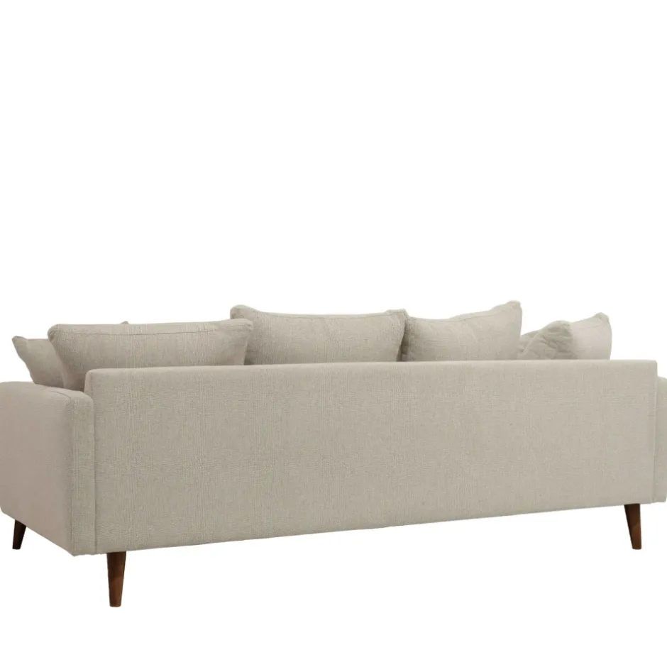 Sale Drawer VILLABON Canapé convertible 4 places en tissu pieds bois foncé