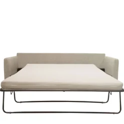 Online Drawer VILLABON Canapé convertible 4 places en tissu pieds épingles noirs