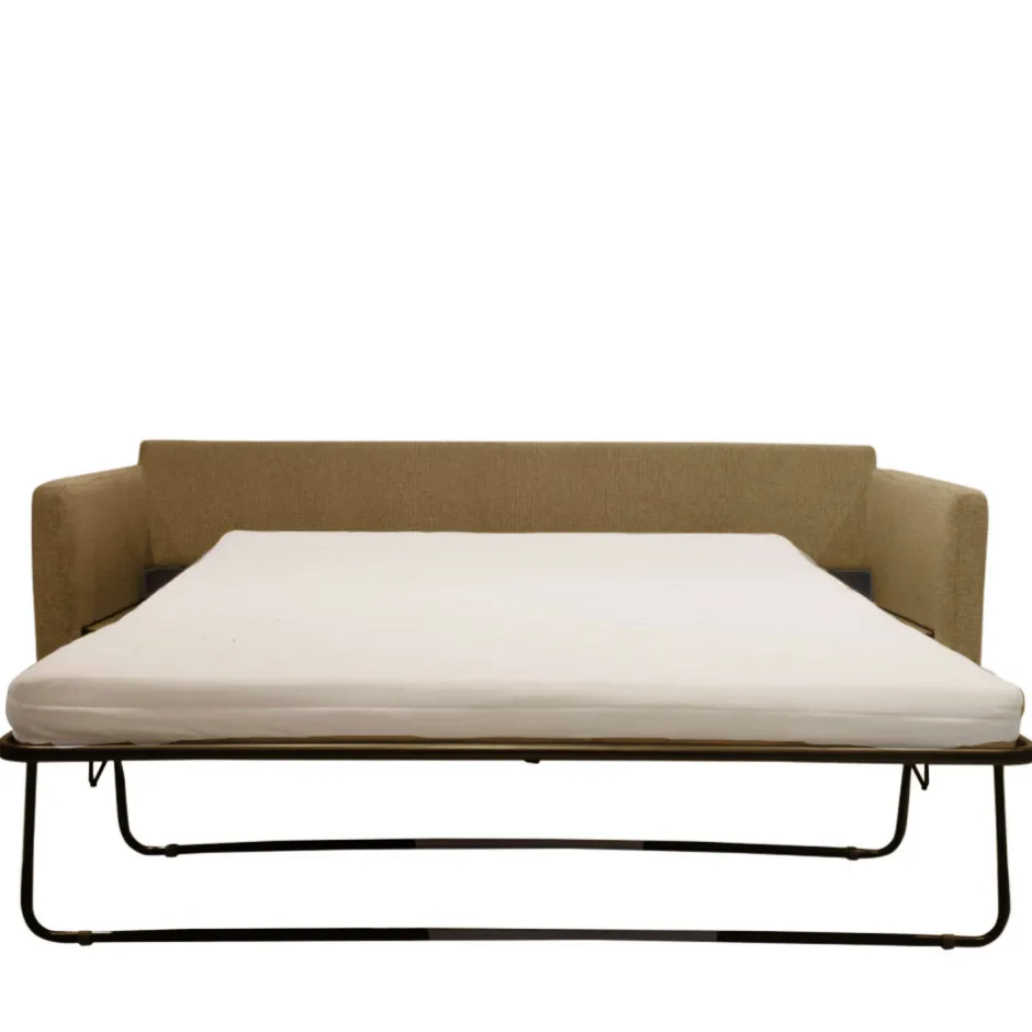 Online Drawer VILLABON Canapé convertible 4 places en tissu pieds épingles noirs