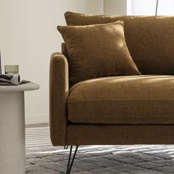 Hot Drawer VILLABON Fauteuil XL en tissu pieds épingles noirs