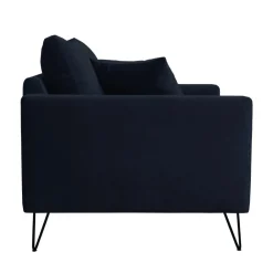Clearance Drawer VILLABON Fauteuil XL en velours pieds épingles noirs