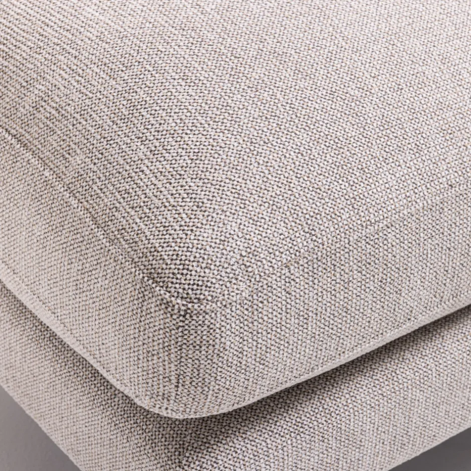 Sale Drawer VILLABON Pouf en tissu pieds épingles noirs
