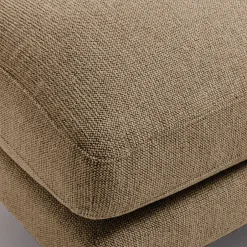 Outlet Drawer VILLABON Pouf en tissu pieds bois foncé