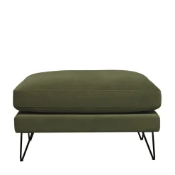 Hot Drawer VILLABON Pouf en velours pieds épingles noirs