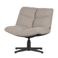 Online Woood VINNY Fauteuil pivotant en tissu bouclette