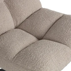 Online Woood VINNY Fauteuil pivotant en tissu bouclette