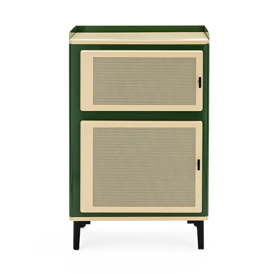 Best Drawer VINTAGIO Petit meuble de rangement 2 portes en métal H94cm