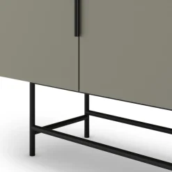 Best No name VINTARA Buffet 4 portes en bois et métal L200cm