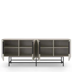 Best No name VINTARA Buffet 4 portes en bois et métal L200cm