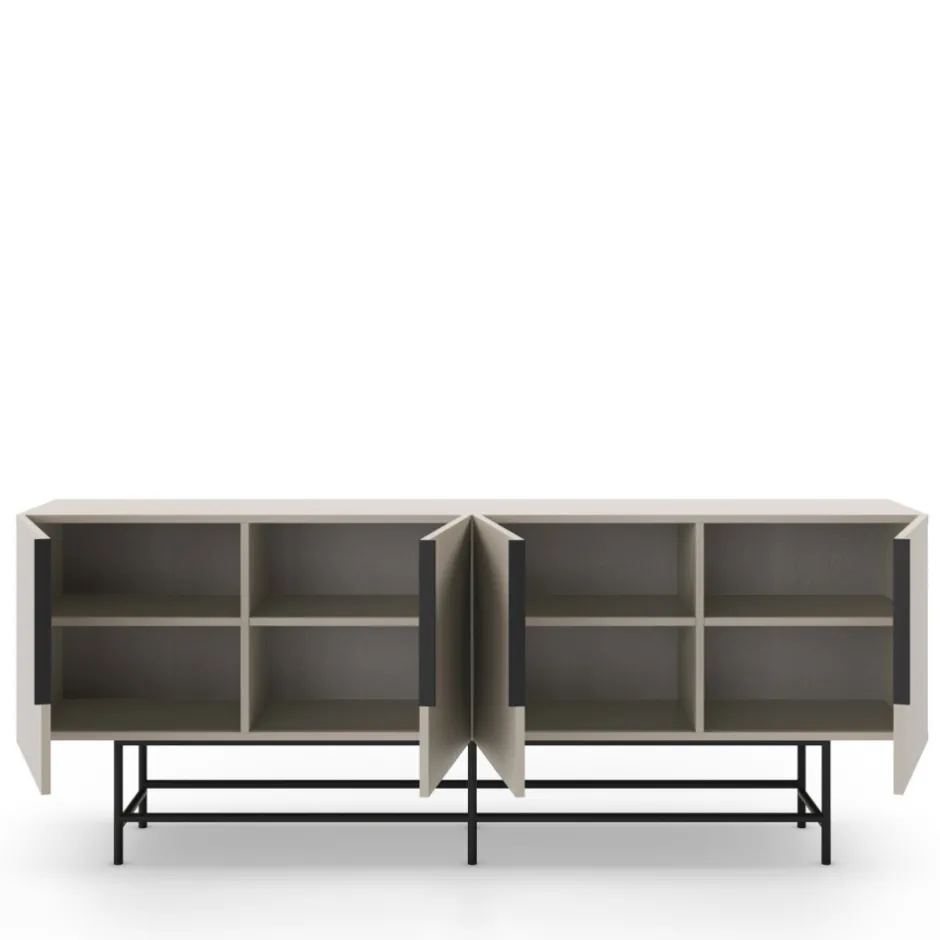 Best No name VINTARA Buffet 4 portes en bois et métal L200cm