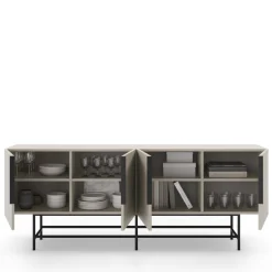 Best No name VINTARA Buffet 4 portes en bois et métal L200cm