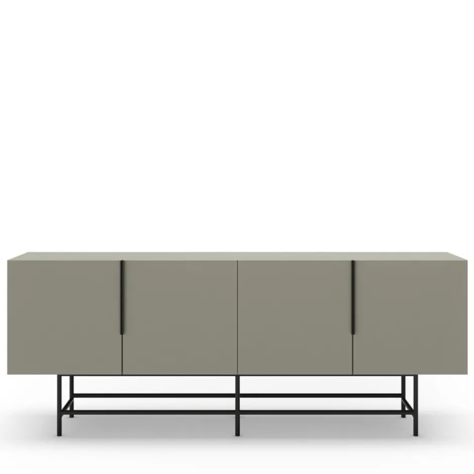 Best No name VINTARA Buffet 4 portes en bois et métal L200cm