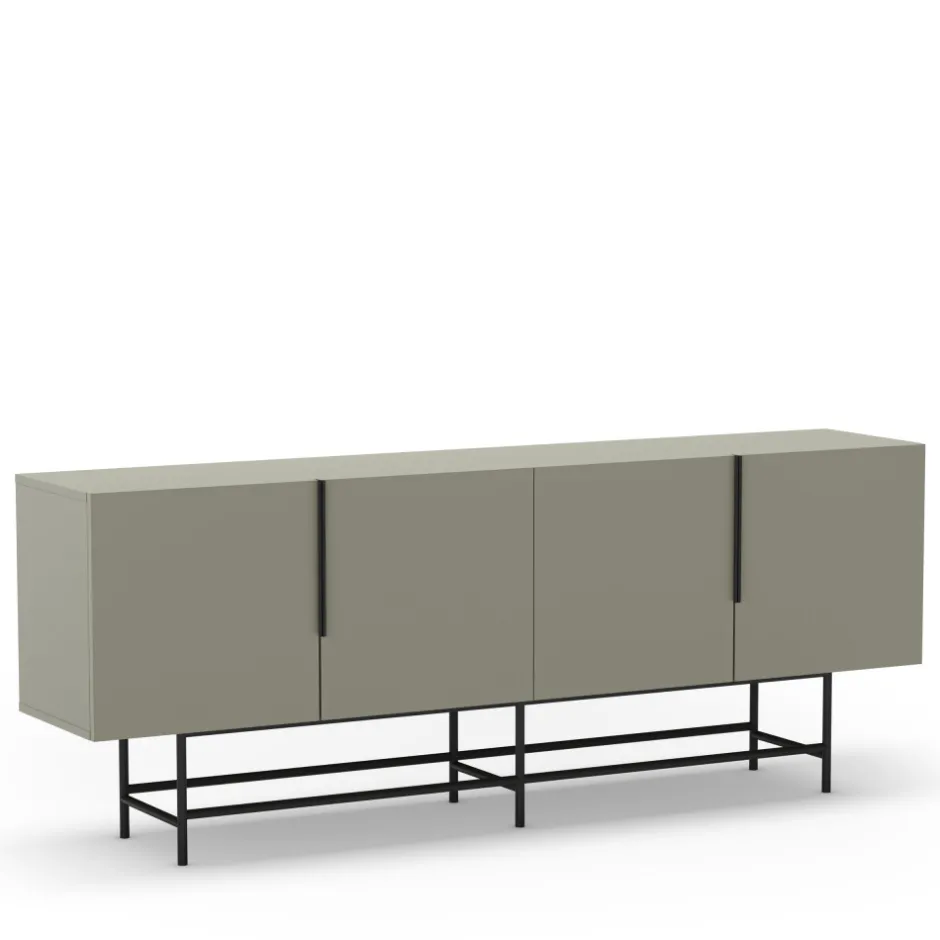 Best No name VINTARA Buffet 4 portes en bois et métal L200cm