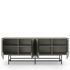 Best No name VINTARA Buffet 4 portes en bois et métal L200cm