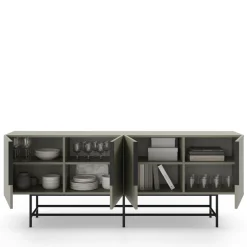 Best No name VINTARA Buffet 4 portes en bois et métal L200cm