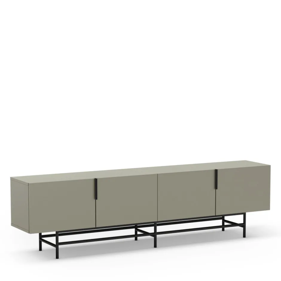 Sale No name VINTARA Meuble TV 4 portes en bois et métal L200cm