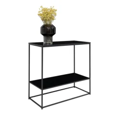 House Nordic VITA Console 2 étagères en bois et métal